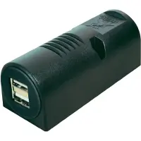 Pro Car US opbouw dubbel stopcontact, Auto-adapter
