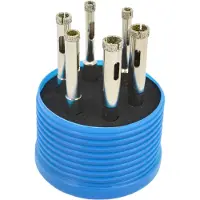 AWTOOLS AW47277 - Diamant Kronenset - 6 stuks - Werk op droog en nat