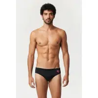Arena Men's Airbrush Graphic Swim Briefs Black Size: 100 | Swimming Trunks Outlet | Heren | Zwart