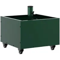 vidaXL Parasolstandaard, groen, 45 x 45 x 45 cm, staal