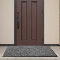 Vevor Dirt Trapper Mat, 1524 x 914 mm, binnen- en buitendeurmat, PVC-achterkant, wasbaar entreemat voor hal, entree, keuken, balkon, garage, grijs