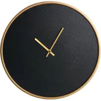 Beliani LUCENS - Wandklok - Zwart - MDF