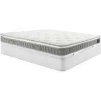 Vente-unique Set 180 x 200 cm wit kofferbed + pocketverenmatras met traagschuim topmatras dikte 21cm - VITOGO van YSMÉE