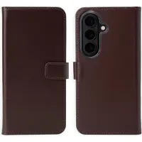 Selencia Echt Leren Bookcase voor de Samsung Galaxy S26 - Bruin