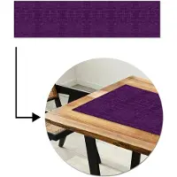 MuchoWow Tafelloper 200x50 cm - Tafelmat vinyl Krokodil - Leer - Paars - Tafeldecoratie - Tafelversiering - Keuken decoratie - Tafel versiering