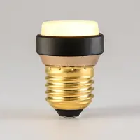 LumenXL 3,5W E27 LED lamp, Ø35mm met zwarte draaibare ring, 3-staps dimbaar, 2700K - Pico
