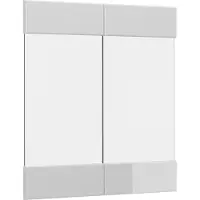 Vicco R-Line Keukenfront – 59.2 x 59 cm meubelfront voor de glazen hangkast Wit Hoogglans