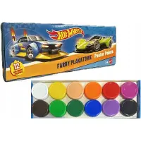 Hot Wheels Plakkaatverf Set - 12 Levendige Kleuren