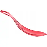 Kadax Poporutscher, 50 x 36 x 8 cm, sneeuwschaal, sneeuwschutter van kunststof, sneeuwflitser vanaf 3 jaar, glijplaat met handgreep, kleurrijke slee (rood)