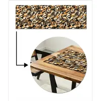 MuchoWow Tafelloper 150x50 cm - Tafelmat vinyl Camouflage - Aardetinten - Patroon - Tafeldecoratie - Tafelversiering - Keuken decoratie - Tafel versiering