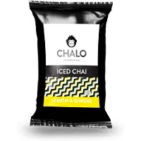 Chalo Lemon-ginger Iced Chai - Vegan Citroen & Gember Iced Tea - Zwarte Assam thee - 300 GR Navulzak met een maatschepje