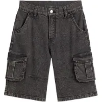 Bonprix Cargo jeansbermuda met verstelbare band, loose fit maat 164