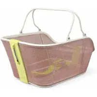 Basil Cento Tech Fiber Fietsmand Nordlicht MIK - Achter - Textonile- Beige wit - LED verlichting -