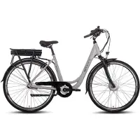 Saxxx Elektrische Fiets - 250W Motor - 375Wh Uitneembare Accu - Max.90 km Actieradius - Lage Instap - 3 Versnellingen - Bagagedrager 25kg - 95% Montage Klaar - Zadelpenhoogte 50 cm