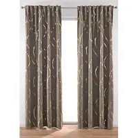 Bonprix Verduisterend gordijn met glanzende print (1 stuk) maat H/B: 245/130 cm