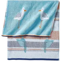Bonprix Handdoek met meeuwen maat set van 2 handdoeken 50/100 cm
