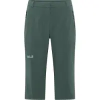 Jack Wolfskin Broek Women Hikeout 3/4 Regular Sago Palm-Maat 38