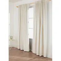 Bonprix Isolerend verduisterend thermogordijn met fluweelachtig oppervlak (1 stuk) maat H/B: 245/135 cm