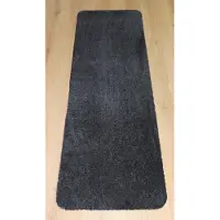 Prima - Soft - Badmat - Wastafelmat - loper - zwart - antraciet - 50x150cm - antislip