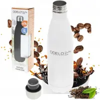 Odelo Thermos Fles 1L Wit Roestvrij Staal - Houdt Dranken Warm/Koud