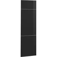 Vicco R-Line Keukenfront – 59.6 x 196 cm meubelfront voor de koelkastombouwkast Zwart hoogglans