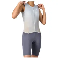 Castelli - Women's Free Sanremo Tri Suit Sleeveless - Fietspak L, grijs