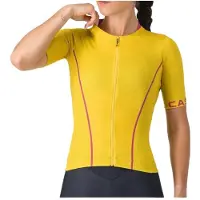 Castelli - Women's Anima Flow Jersey - Fietsshirt S, geel