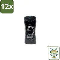 Axe – Douchegel – Black – Houtachtig & Fris - 250 ml - Voordeelverpakking - 12 stuks - Mannelijke geur - Cederhout