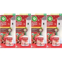 Air Wick Starterset - Fresh Apple & Cinnamonn Joy - 4 Stuks - Voordeelverpakking