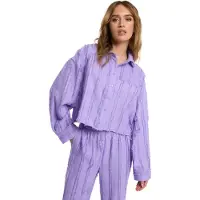 Refined Department Dames Blouses Saden - Paars - Maat XS