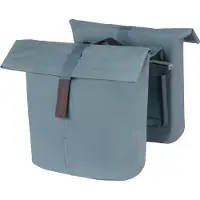 Basil City - Dubbele fietstas MIK - 28-32 Liter - Waterafstotend - Reflectiedetails - Graphite blue
