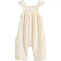 Next Rompertje/body lichtbeige / groen / rosa