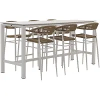 Manifesto furniture + 10% kassakorting | Manifesto Belpasso/Trecenta 225cm barset 7-delig stapelbaar