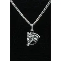MOOYE ® - Collectie Zilveren Paardenhoofd ketting hanger
