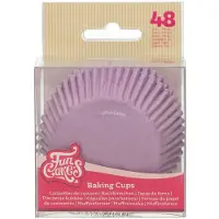 Funcakes Baking Cups - Lila - 48 Stuks - Cupcake Vormpjes Papier