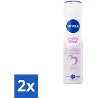 Nivea 2 x Deodorant Spray Double Effect 150 ml - Deodorant Spray - 24 Uur Bescherming - Anti-transpirant - Okselverzorging - Avocado-extract