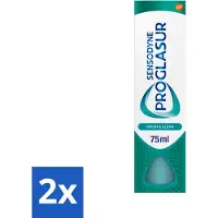 Sensodyne 2 x - Tandpasta - Proglasur Fresh & Clean - Dagelijkse Bescherming - 75 ml - Tandpasta - Tanderosie - Glazuurslijtage - Bescherming Tegen Zuren - Gevoeligheid