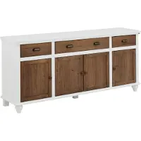 Loft 24 Hanna Dressoir – 4-Deuren 3-Laden – Moderne Opbergkast – Wit/Hout