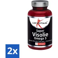 Lucovitaal 2 x - Visolie - Super Omega 3 - 120 Capsules - Omega 3 - Hart - Hersenen - Gezichtsvermogen - Visolie