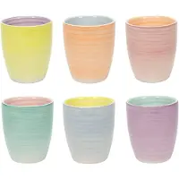 Cookinglife Koffiebekers Pastel Harmony 340 ml - 6 Stuks