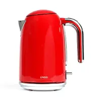 Livoo Retro waterkoker, Waterkoker, Rood