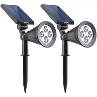 Lumisky Zonne-energie Aangestuurde Verstelbare 2-in-1 Spotlight (2 Eenheden)