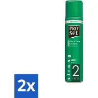 Proset 2 x Haarspray Sterk 300 ml - Haarspray - Haarspray 24 Uur - Haarspray Met B5 - Haarspray Volume - Haarspray Fixatie
