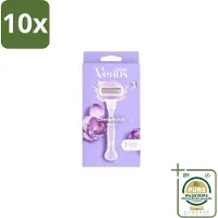 Gillette 10 x - Venus ComfortGlide Breeze – Hydraterende Gelstrips – Dames - Grootverpakking - Scheer Gel - Hydraatende Gelstrips - Comfortabele Scheerervaring - Huidverzorging - Scherpe Mesjes