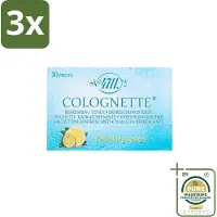 4711 3 x – Colognette Tissues – Citrus – 20 Doekjes - Grootverpakking - Colognette Citrus - Citroen - Verfrissingsdoekjes - Citrusgeur - Verkoelend