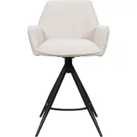 Giga Meubel Barstoel Noa Beige/Zwart