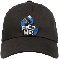 Sesame Street Cap - Metal-Kids - Feed Me - voor Kinderen - zwart | Maat M