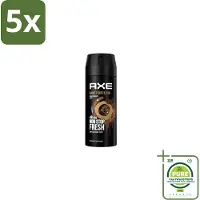 Axe 5 x – Deodorant Spray – Dark Temptation – 150 ml - Grootverpakking - Deodorant Voor Mannen - Warme Geur - Chocolade Geur - Verleidelijke Geur - Transpiratiegeur