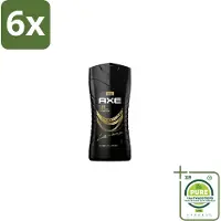 Axe – Douchegel – Flaxe – 250 ml - Voordeelverpakking - 6 stuks - Douchegel voor mannen - Frisse geur
