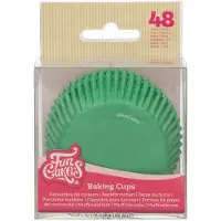 Funcakes Baking Cups - Grasgroen - 48 Stuks - Cupcake Vormpjes Papier